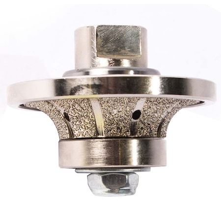 Specialty Diamond 1/2 Inch Radius Vacuum Brazed 65mm Premium Diamond Profile Wheel with 5/8 Inch x 11 Female Threads 12RPW
